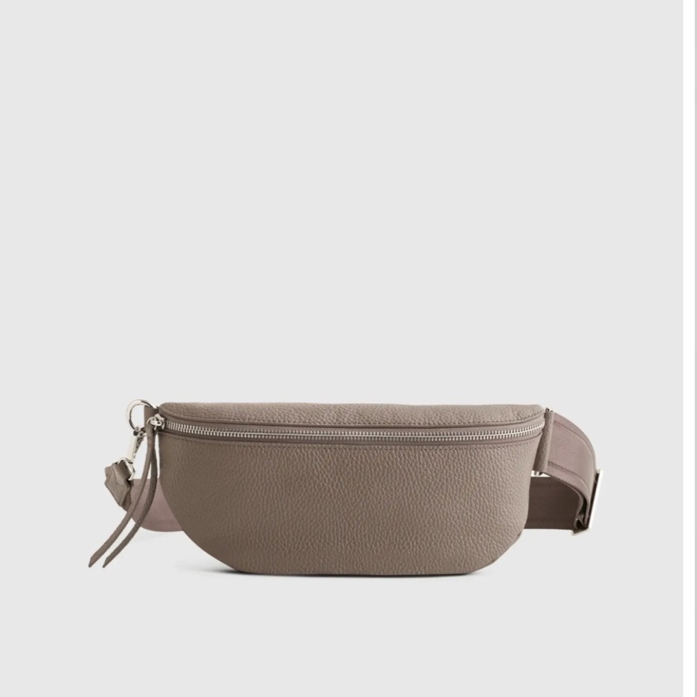 Italian Pebbled Leather Sling Bag